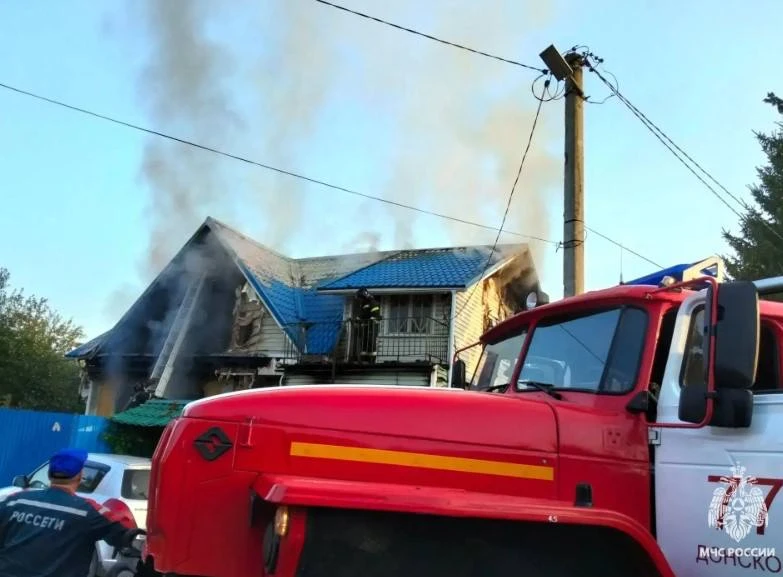 ❗️В Донском на пожаре пострадал 60-летний мужчина
