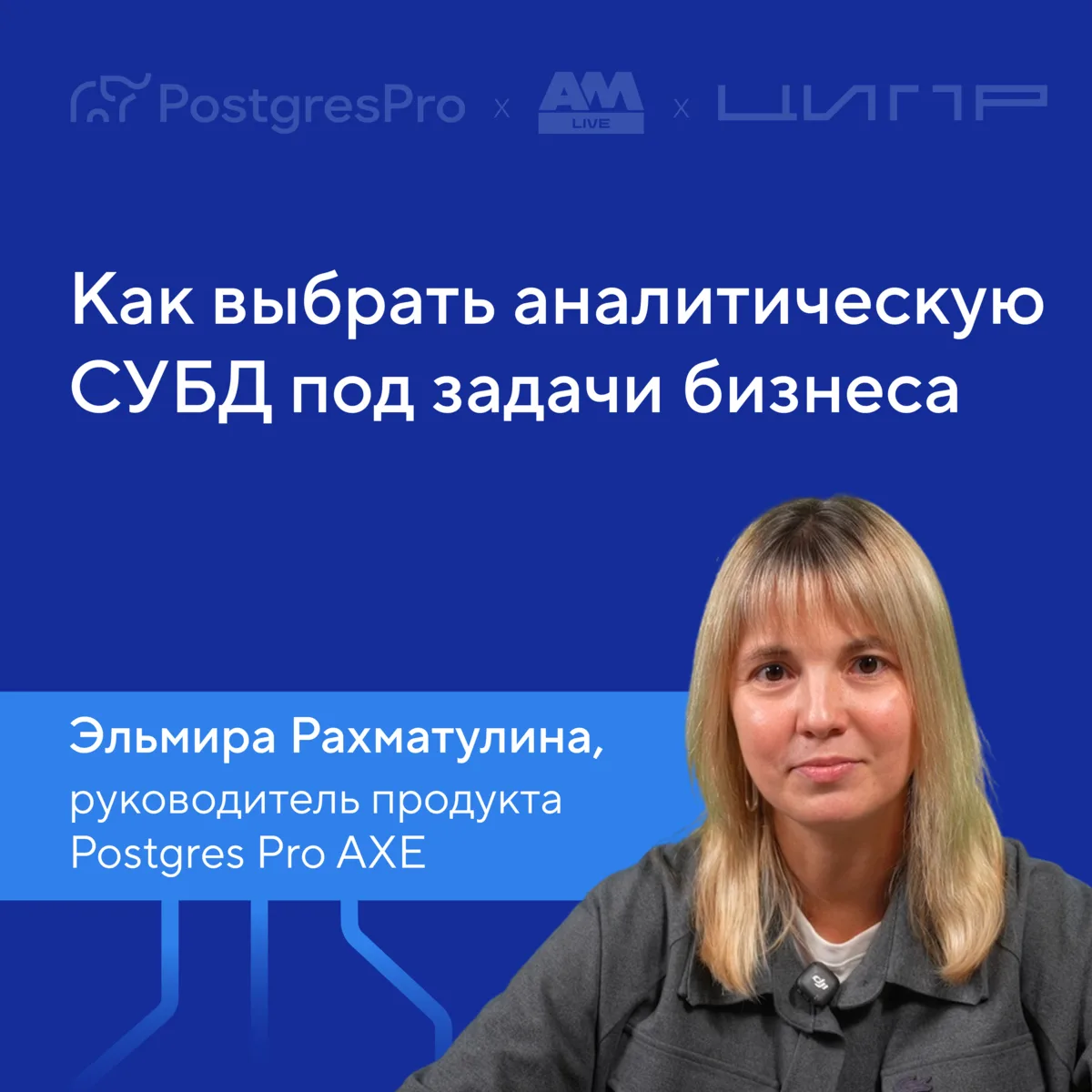 Руководитель продукта Postgres Pro AXE Эльмира Рахматулина рассказала, как оценить аналитическую СУБ