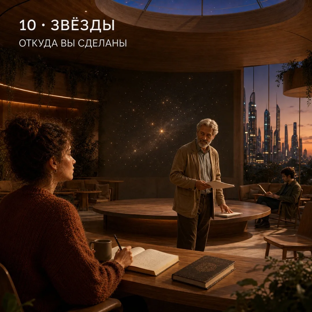 Завтра расскажу, откуда берётся вещество, из которого вы сделаны.
