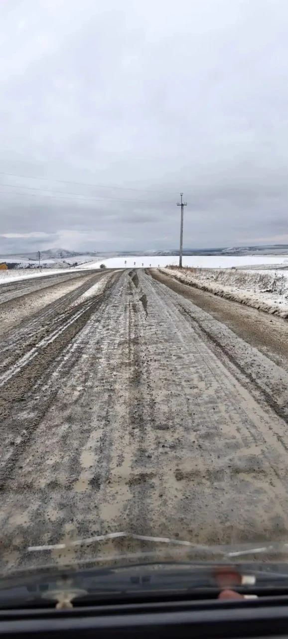 ❄️ Первый снег выпал в некоторых районах Алтайского края