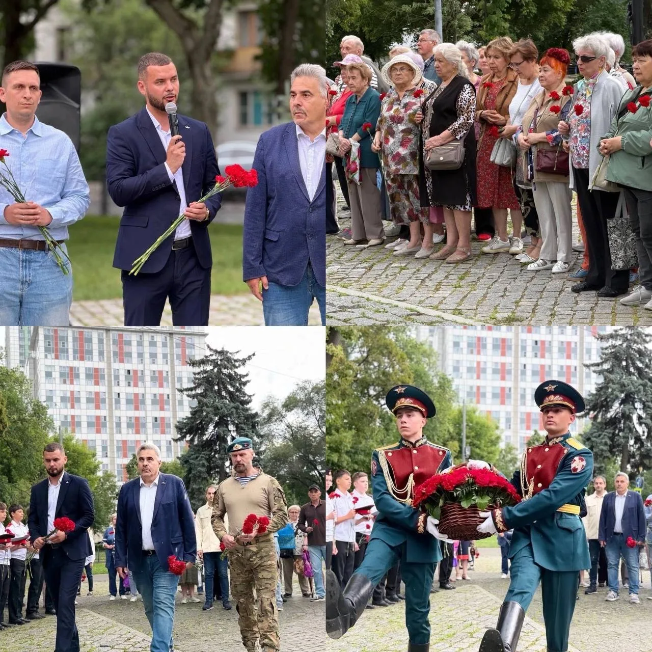 В сквере на бульваре Маршала Рокоссовского прошла акция, посвящённая 85-летию начала Великой Отечест
