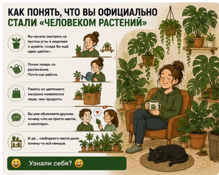 Как понять, что вы официально стали «человеком растений»

Вы начали смотреть на пустые углы в кварти