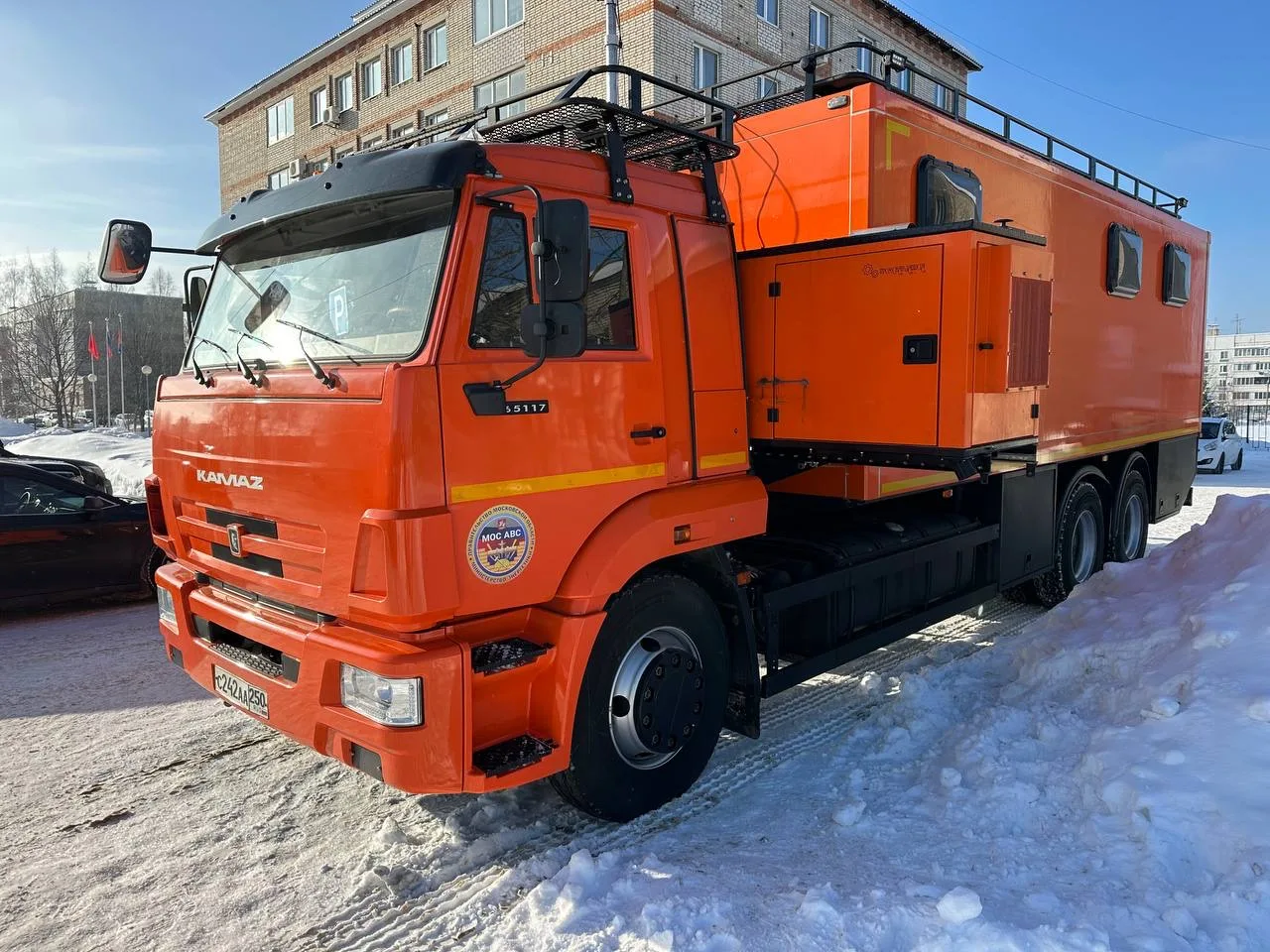 Мобильный штаб на базе КАМАЗ для решения оперативных задач Мособлводоканала 📢Для оперативного развёр