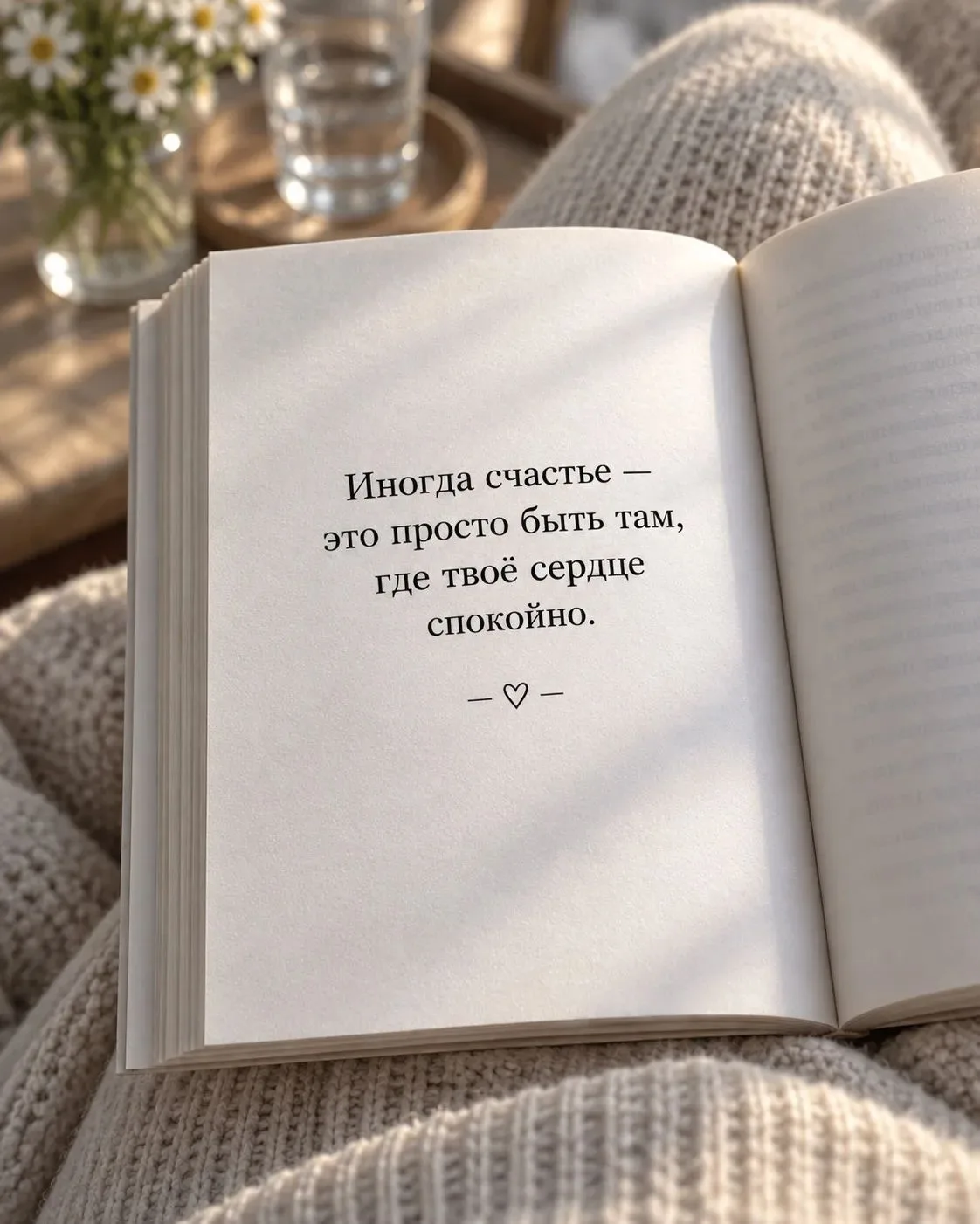 Иногда счастье не в громких событиях и не в идеальной жизни. Оно там, где спокойно душе...