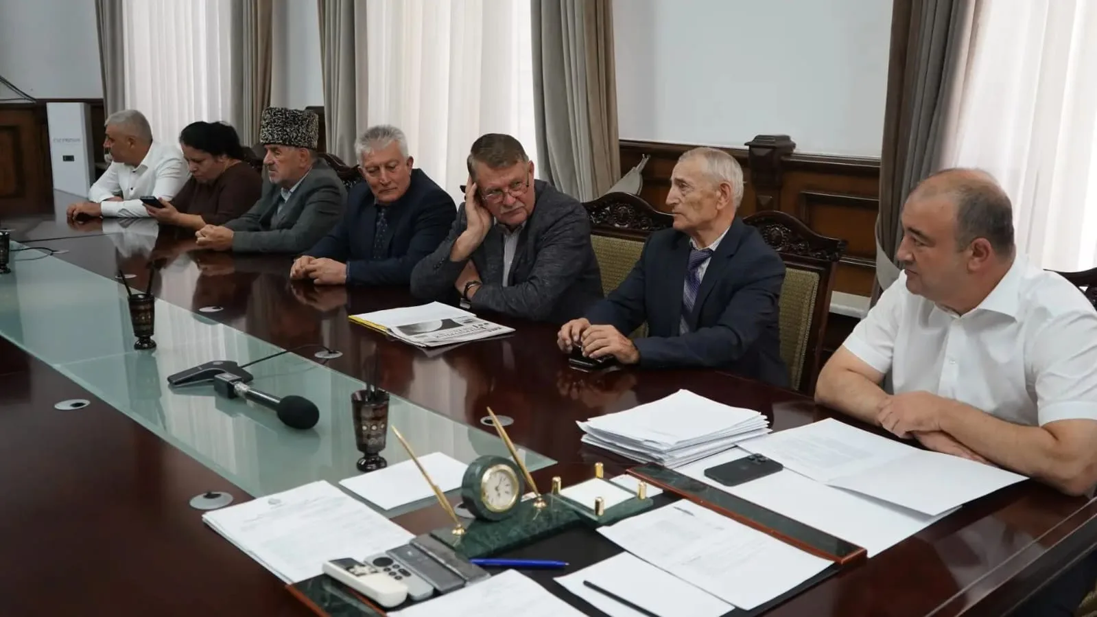 👩‍🏫Делегация посетила среднюю общеобразовательную школу №20, носящую имя Расула Гамза...