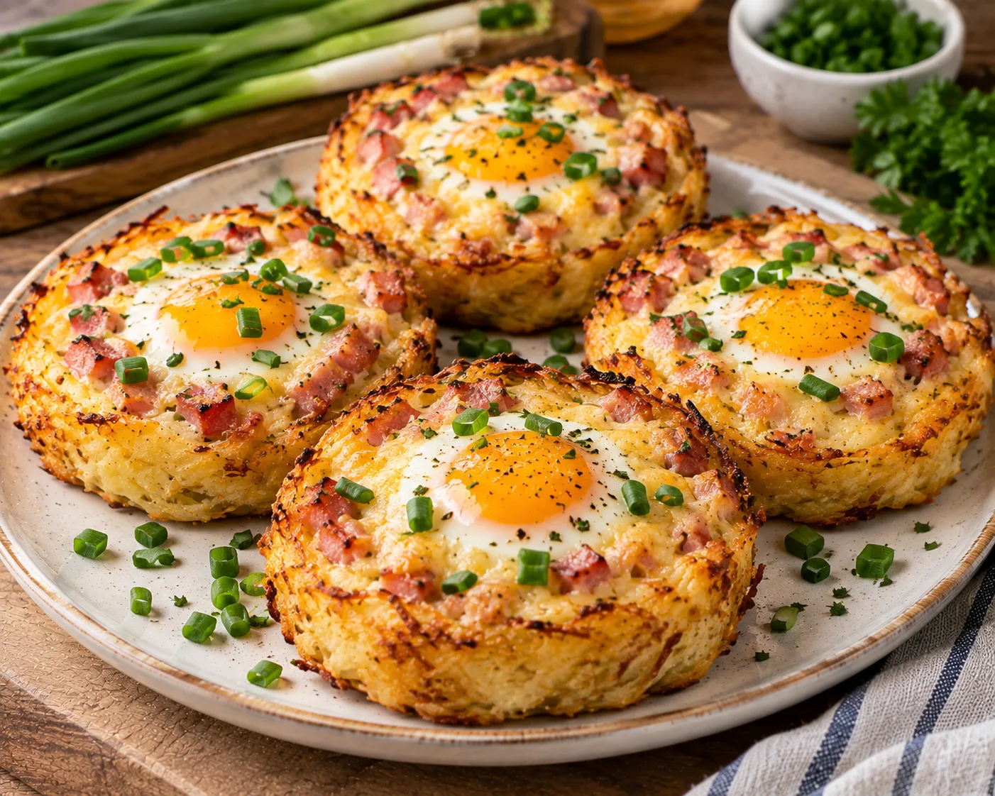 🥔 КАРТОФЕЛЬНЫЕ ГНЁЗДА С ЯЙЦОМ И СЫРОМ 🍳
