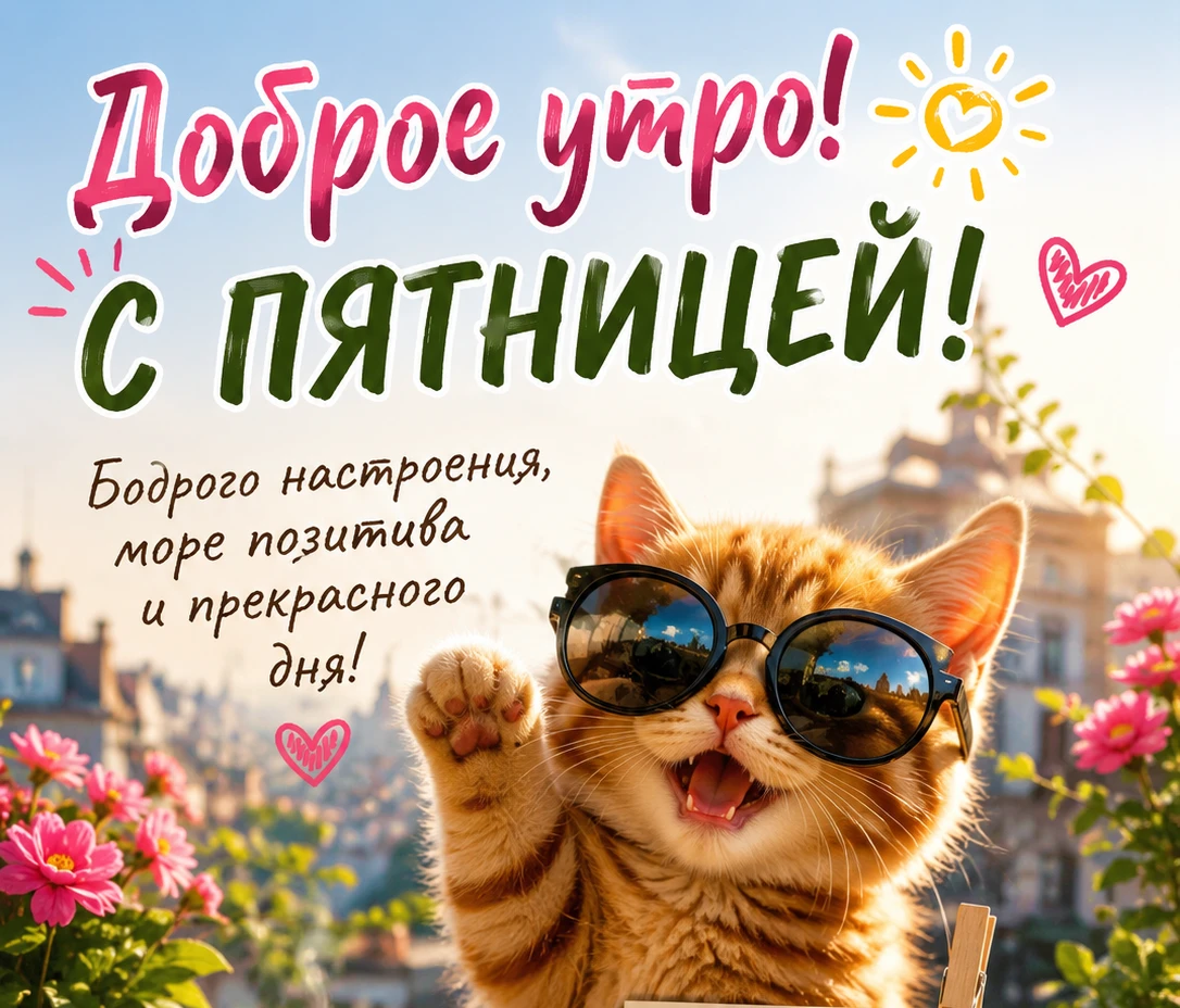 Доброе утро! Передаем эстафету заключительному рабочему дню недели! С пятницей, дорогие...