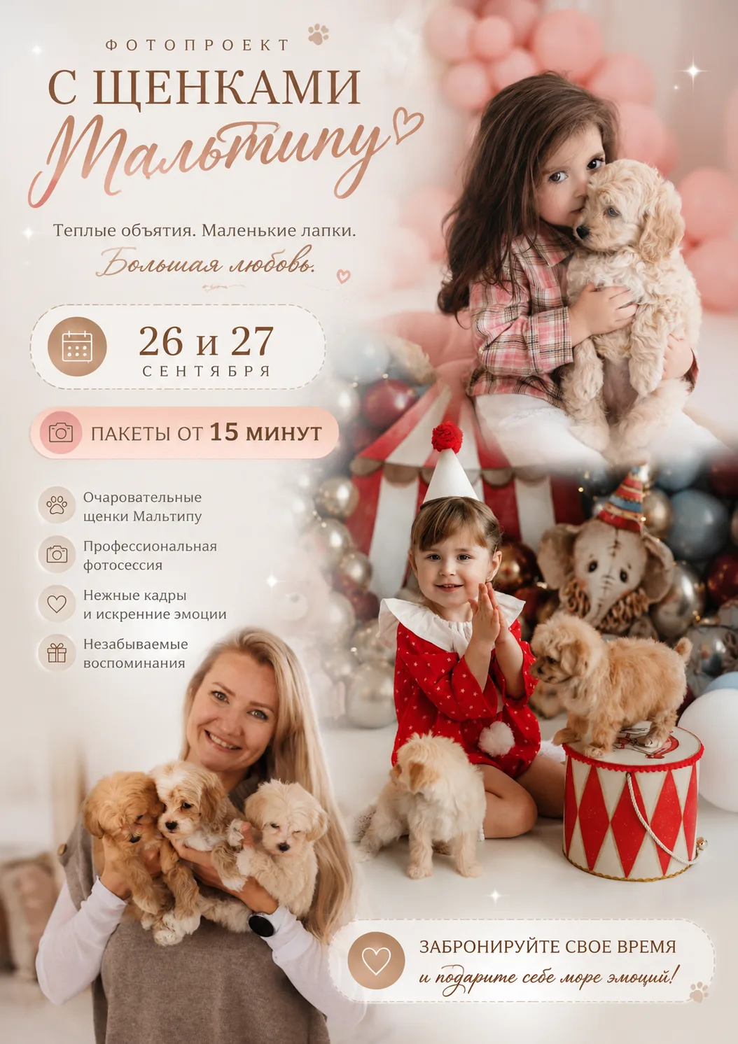 🐶 С ЩЕНКАМИ МАЛЬТИПУ — проект, который мы сами обожаем!