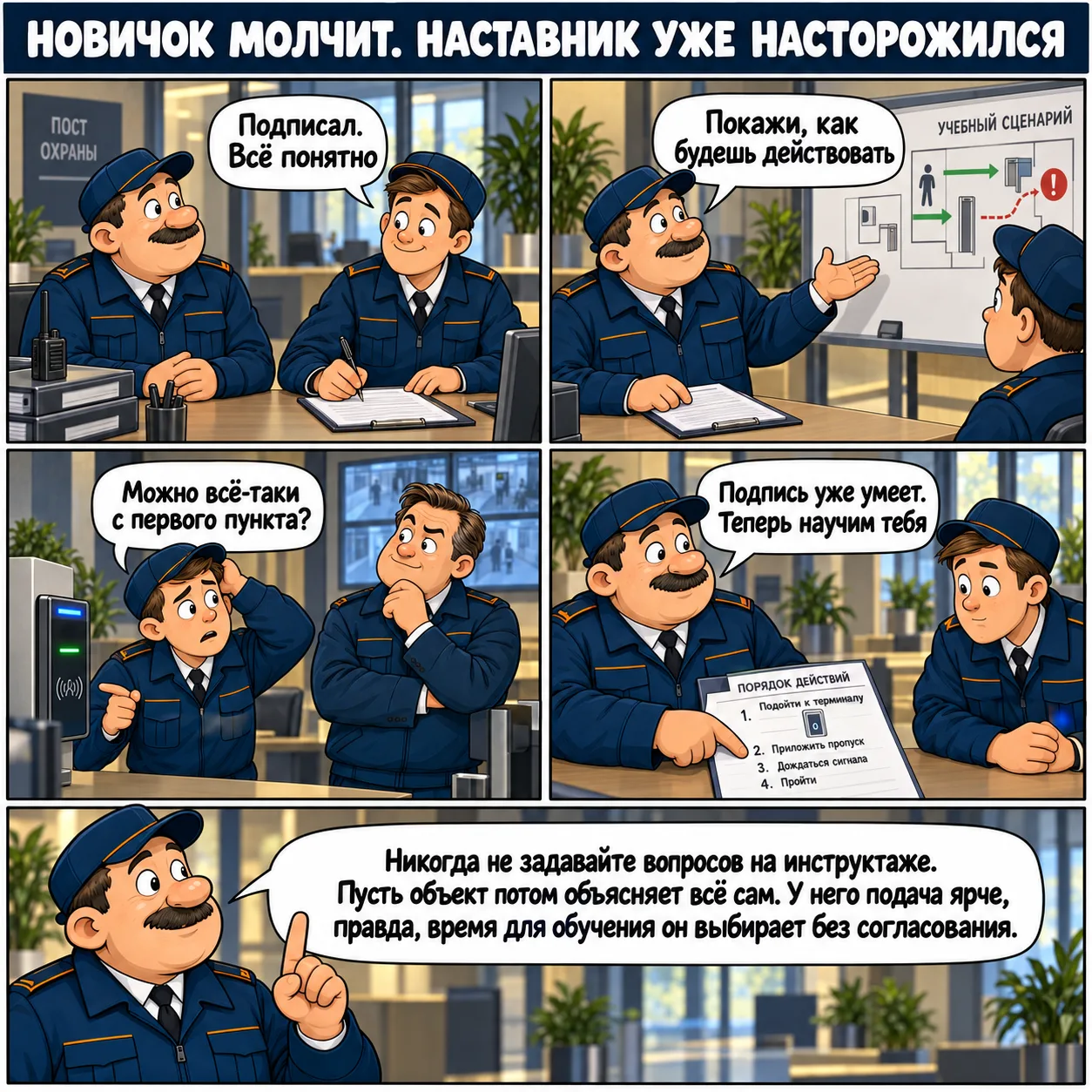 🎨 НОВИЧОК МОЛЧИТ. НАСТАВНИК УЖЕ НАСТОРОЖИЛСЯ
