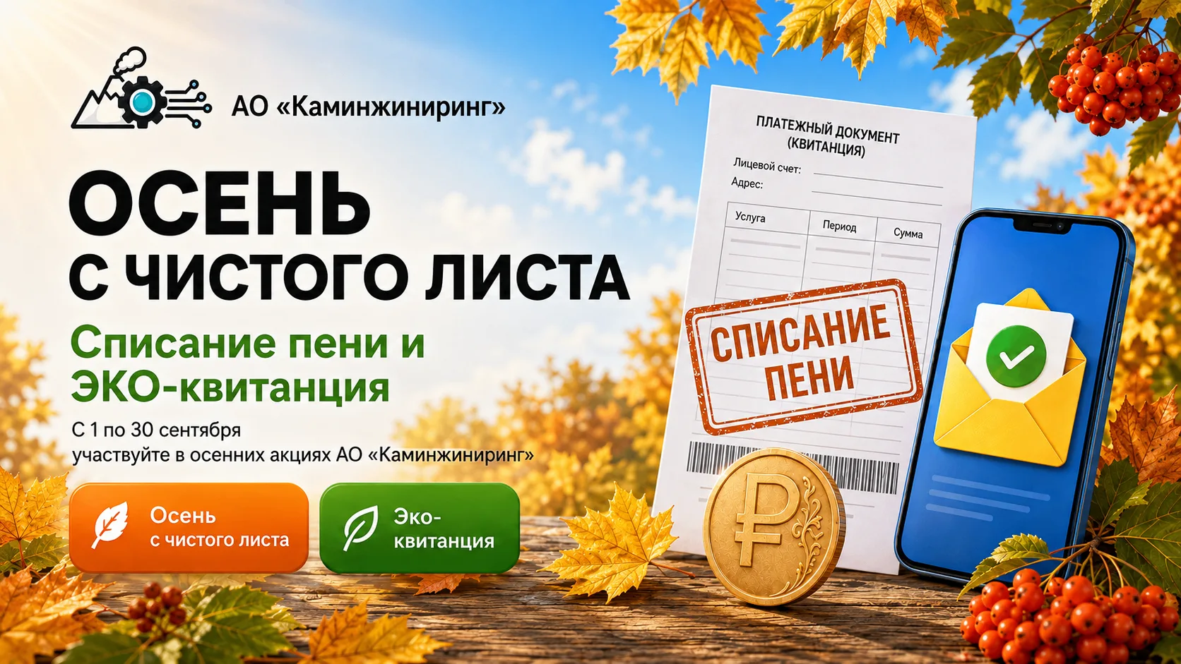 🍂 Осень начинается с полезных решений