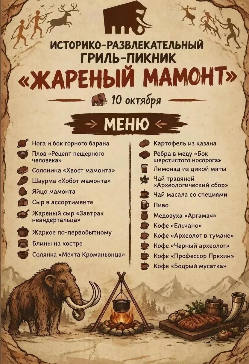 🦣 Были бы вы гурманом в ледниковом периоде?