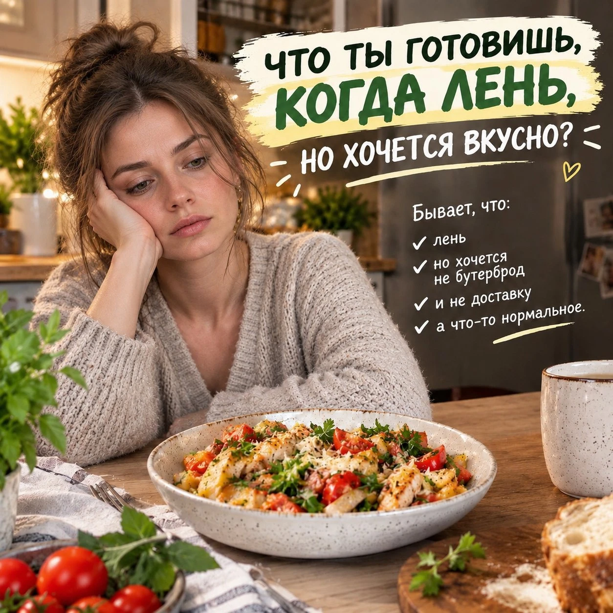 ЧТО ТЫ ГОТОВИШЬ, КОГДА ЛЕНЬ, НО ХОЧЕТСЯ ВКУСНО? 🤔