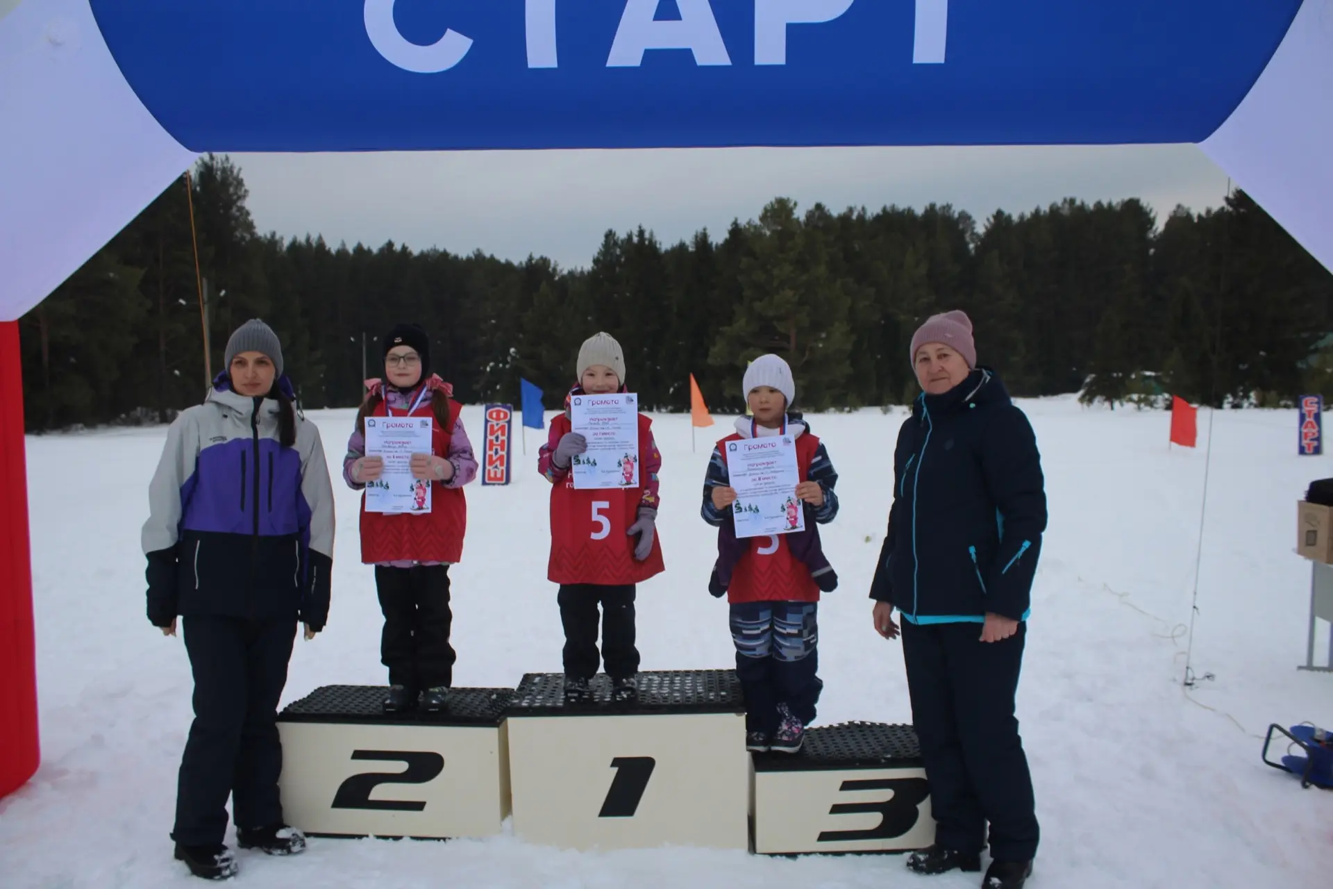 🎿Маленькие чемпионы на большой лыжне! ⛷❄