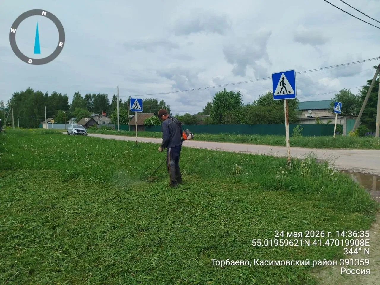 👷 В населенных пунктах Торбаево и Подлипки завершены работы по покосу травы на обществ...