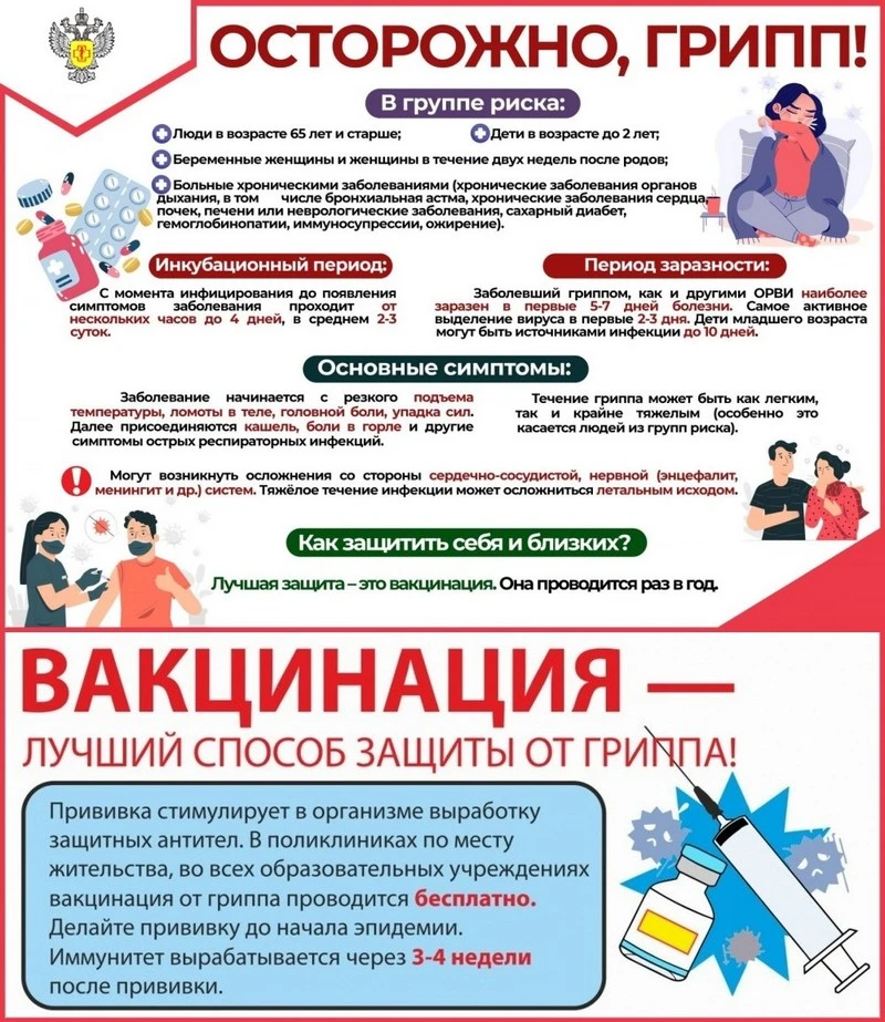 Профилактика гриппа, ОРВИ и новой коронавирусной инфекции в эпидемическом сезоне 2026-2...