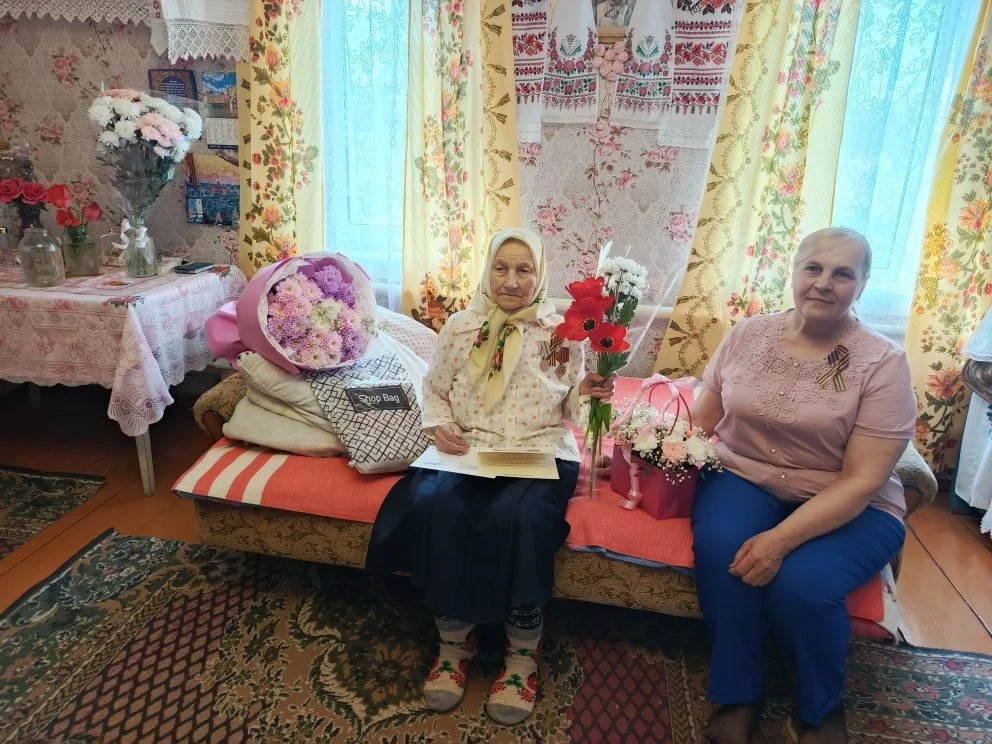 3 мая  свое 95-летие отметила труженица тыла, ветеран труда Зенченко Анна Прохоровна из села Сосновк
