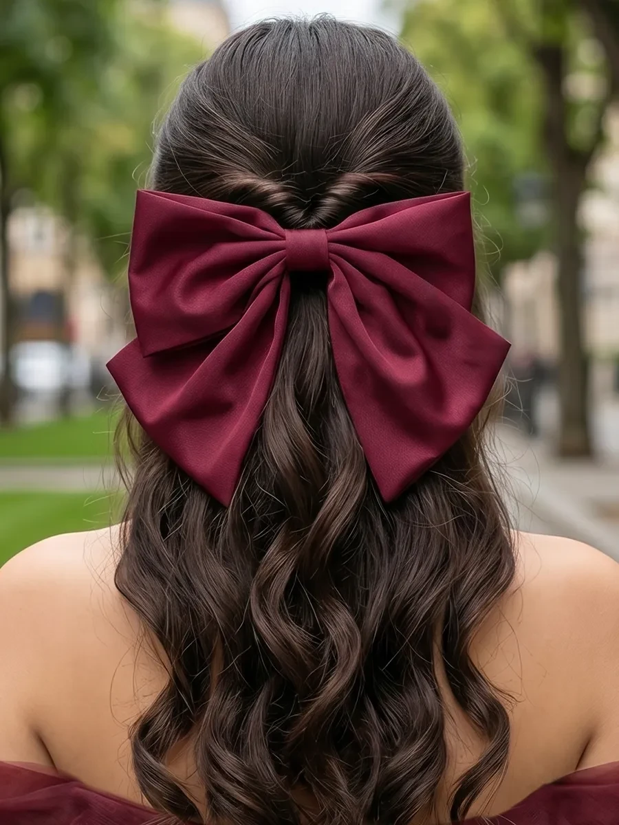 ⚡️ Бант для волос на заколке большой, HairBee