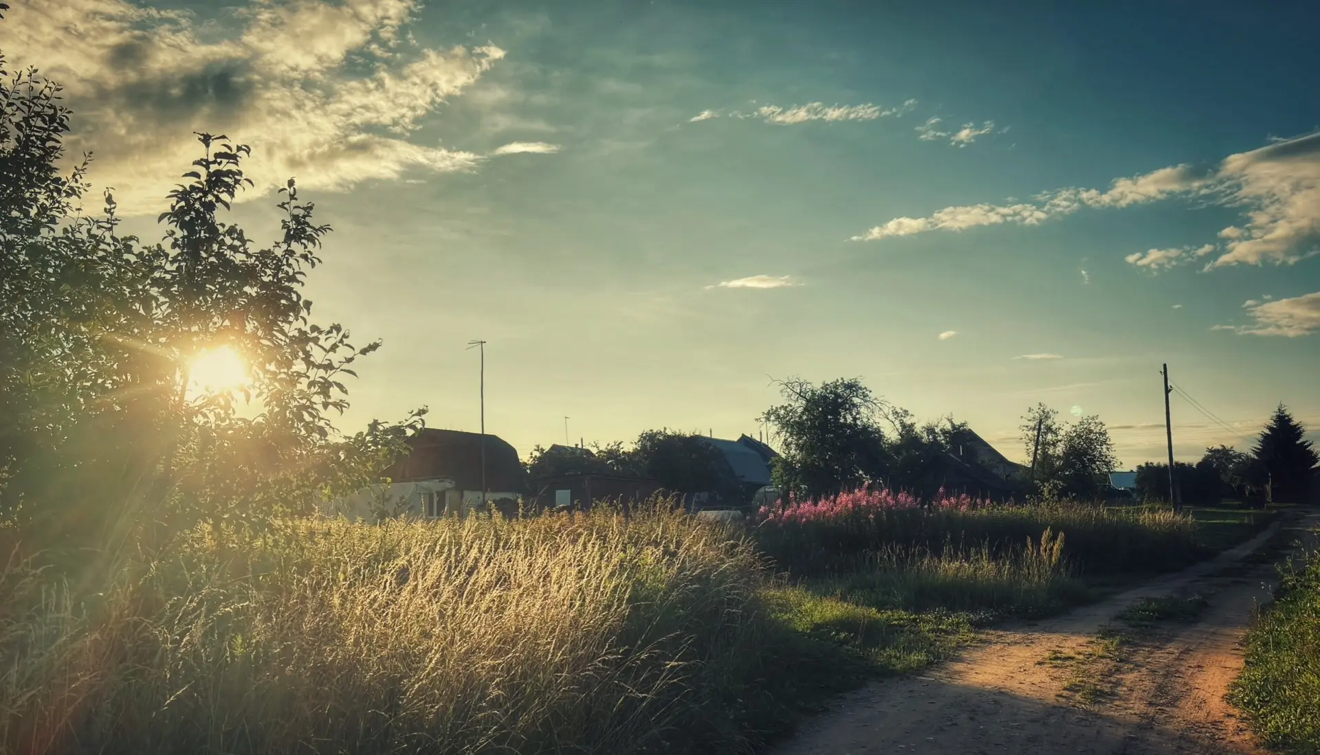 🌅 Уютная, деревенская атмосфера. Сейчас бы на лавочке теплые летние вечера 🥰