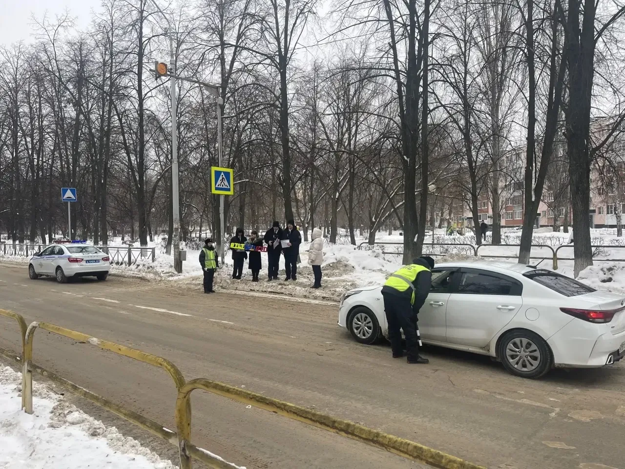 13.02.2026 г. Кадеты 9а класса совместно с Госавтоинспекцией г. Тольятти приняли участие в акции «Ве