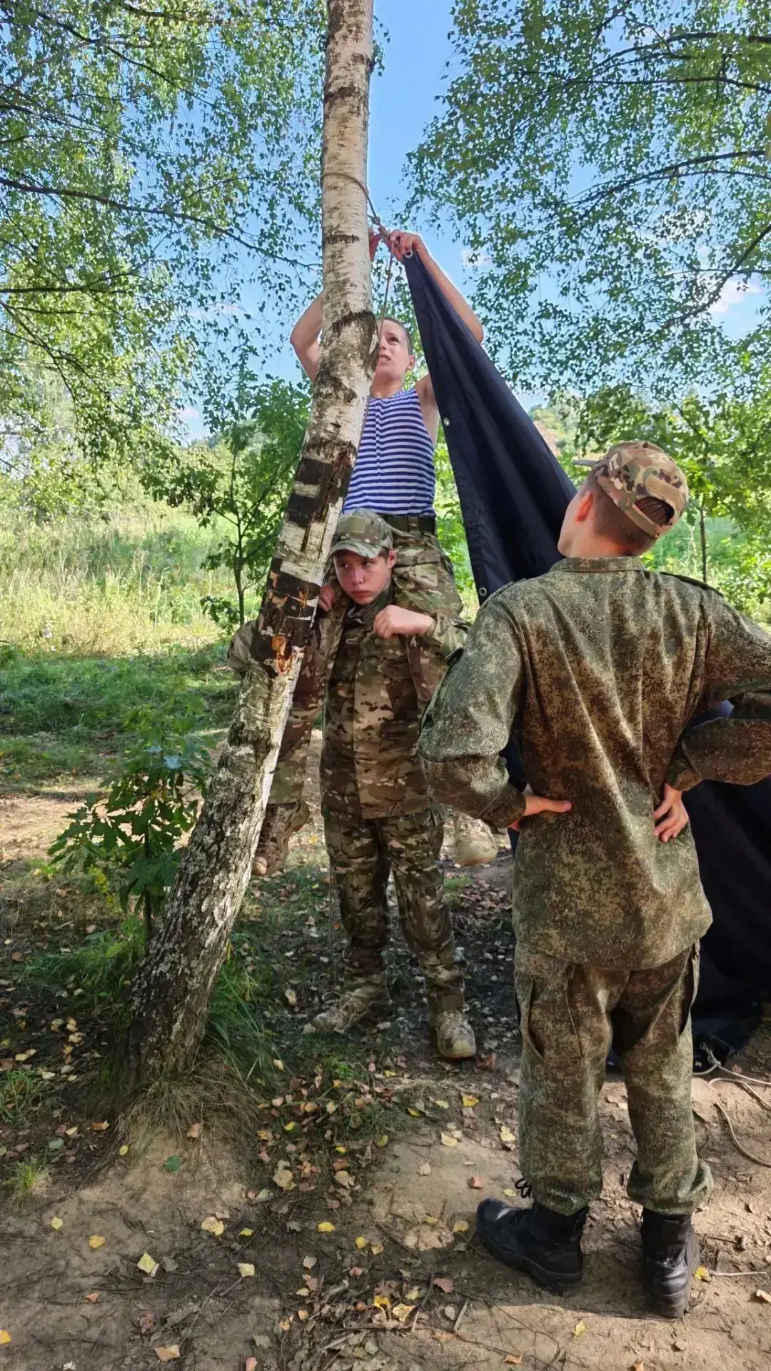 🏕 Члены Ассоциации ветеранов СВО Щёлково провели полевой выход для воспитанников военн...
