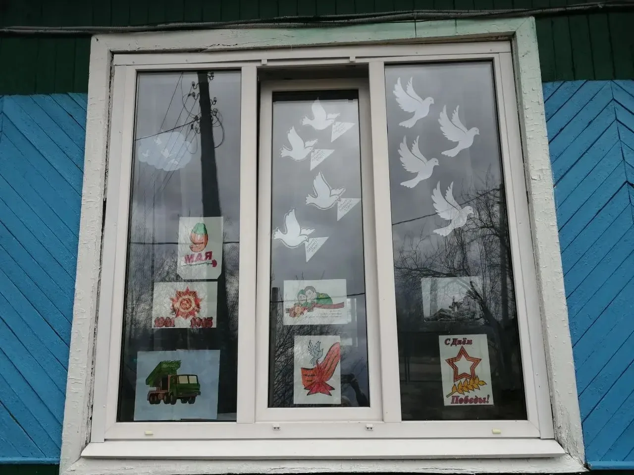 Наша школа присоединилась к всероссийской патриотической акции "Окна Победы". Чтобы почтить память г