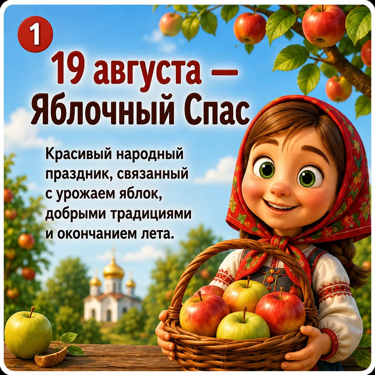 🍎 19 августа — Яблочный Спас!