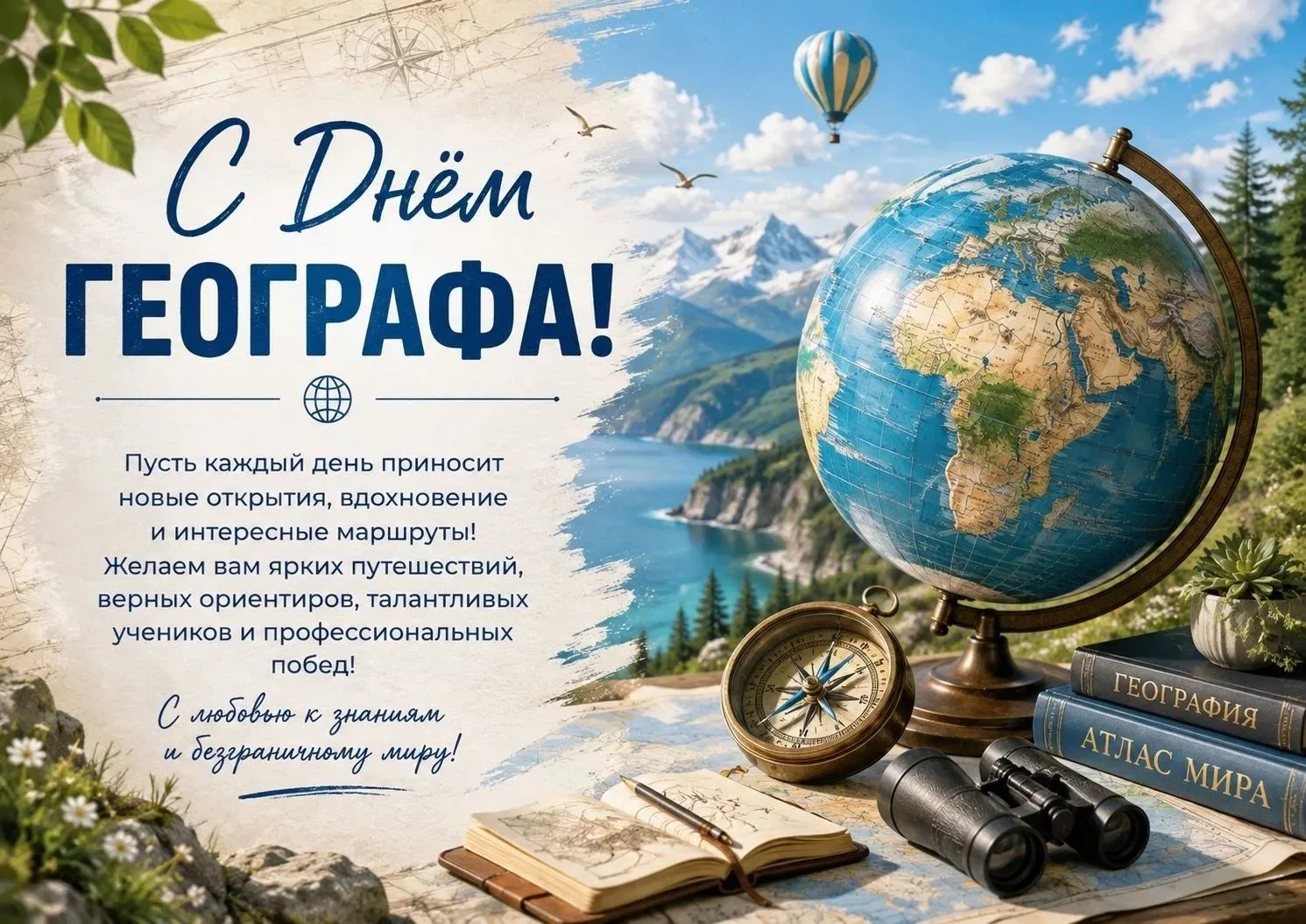 🎊 Поздравляем всех географов с профессиональным праздником!