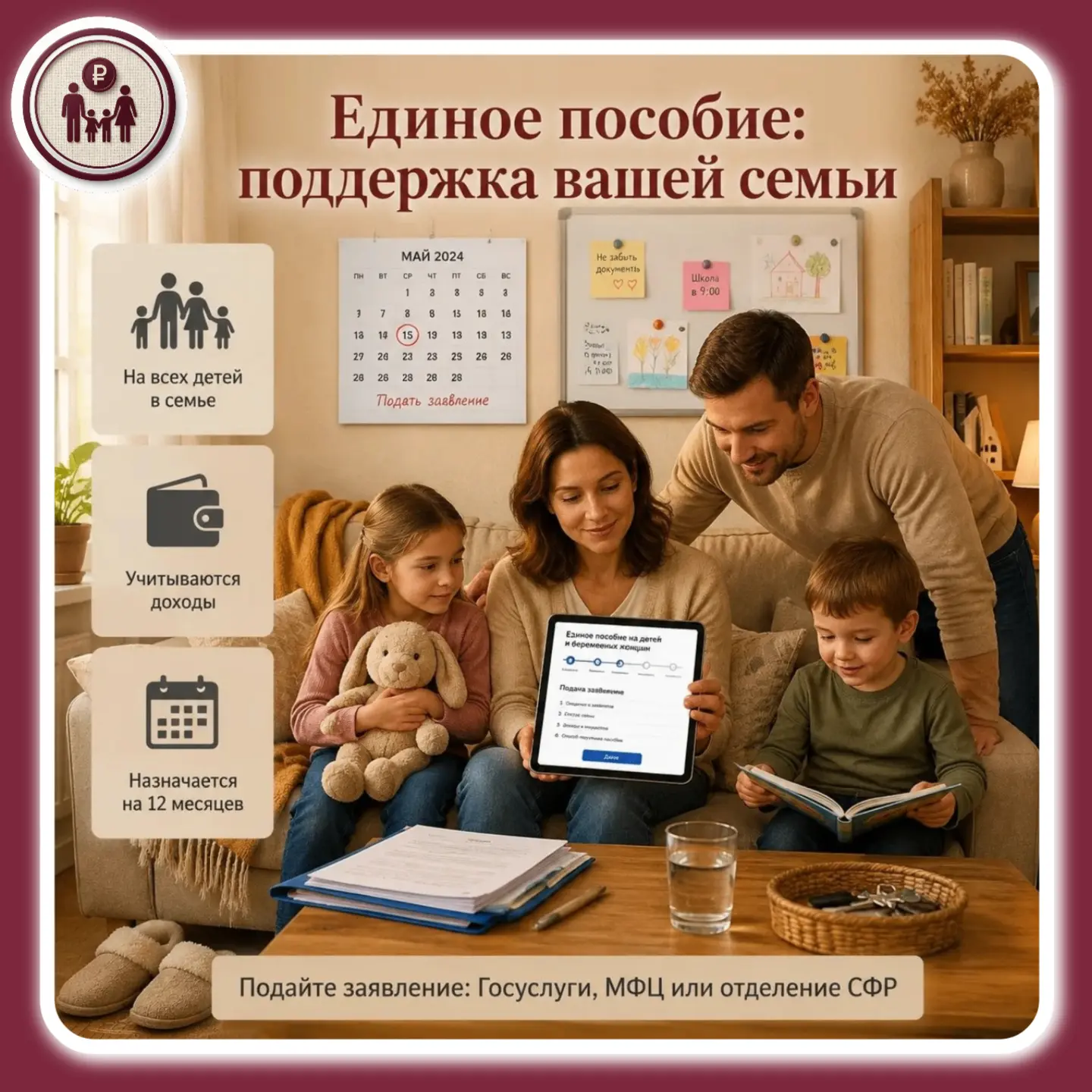 💳 Единое пособие: поддержка семьи без перебоев