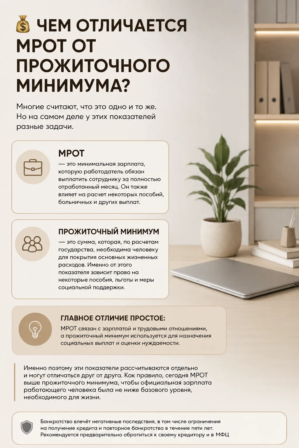 💰 Чем отличается МРОТ от прожиточного минимума?