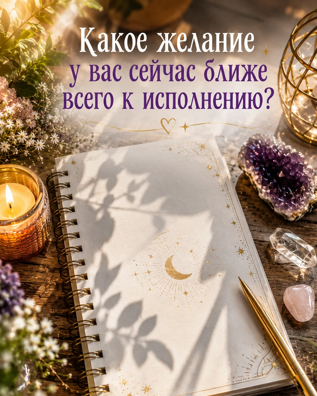 🌙 Какое желание у вас сейчас ближе всего к исполнению?