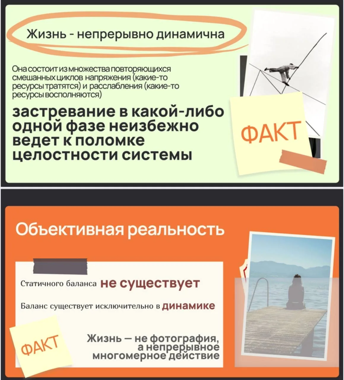 Статичного жизненного баланса не существует — это недостижимая иллюзия, которая лишь не...