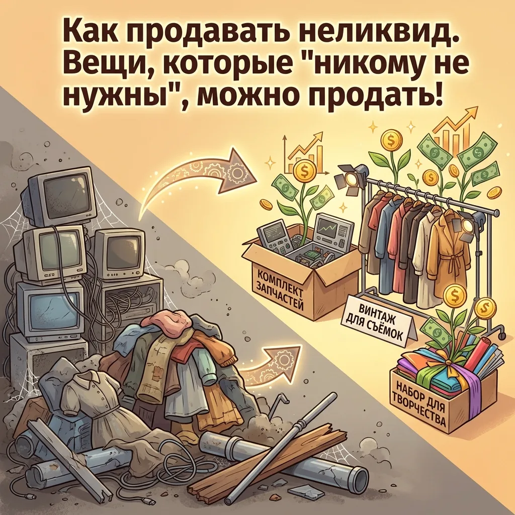 Как продавать неликвид. Вещи, которые "никому не нужны", можно продать!