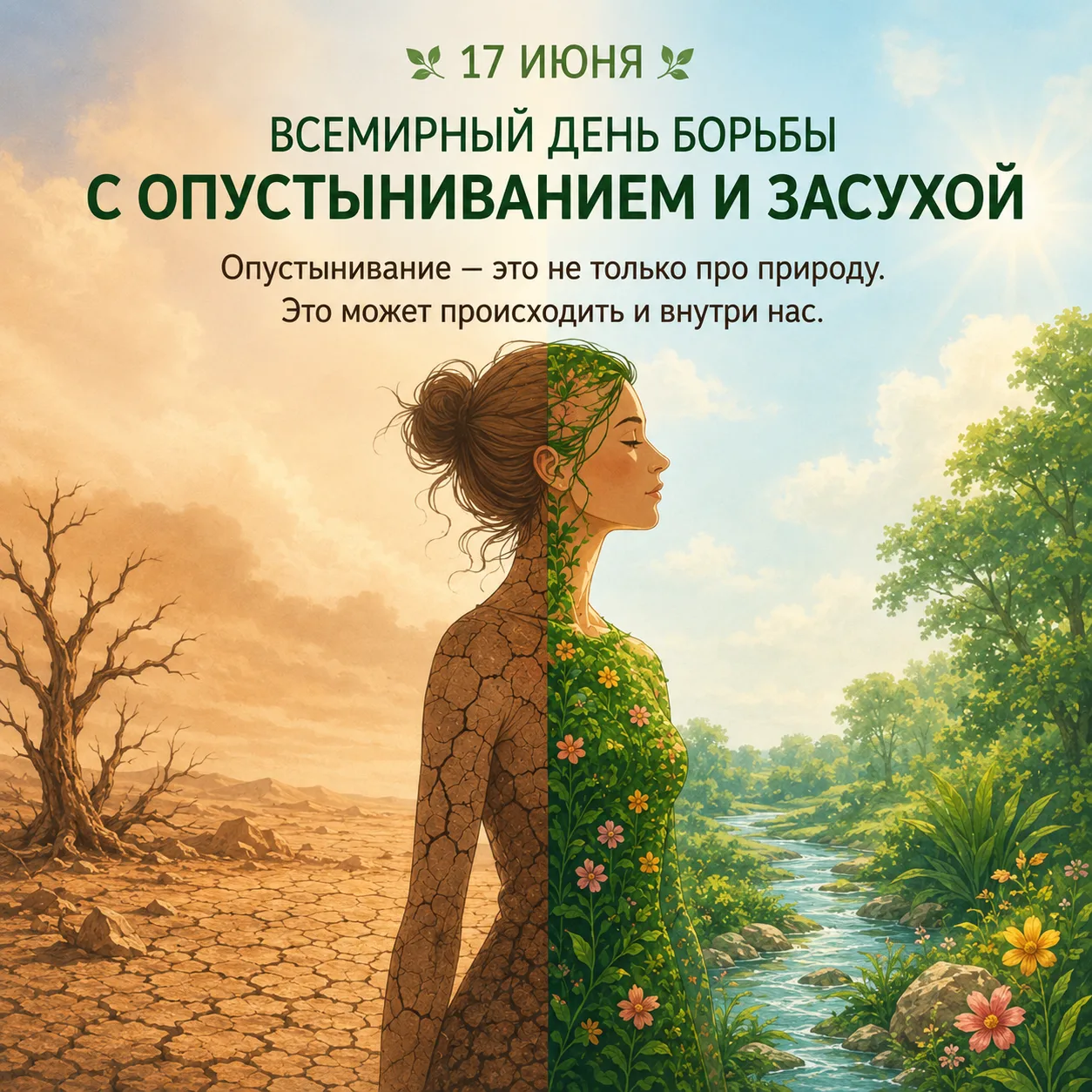 🌍 17 июня — Всемирный день борьбы с опустыниванием и засухой.

На первый взгляд, эта дата связана т