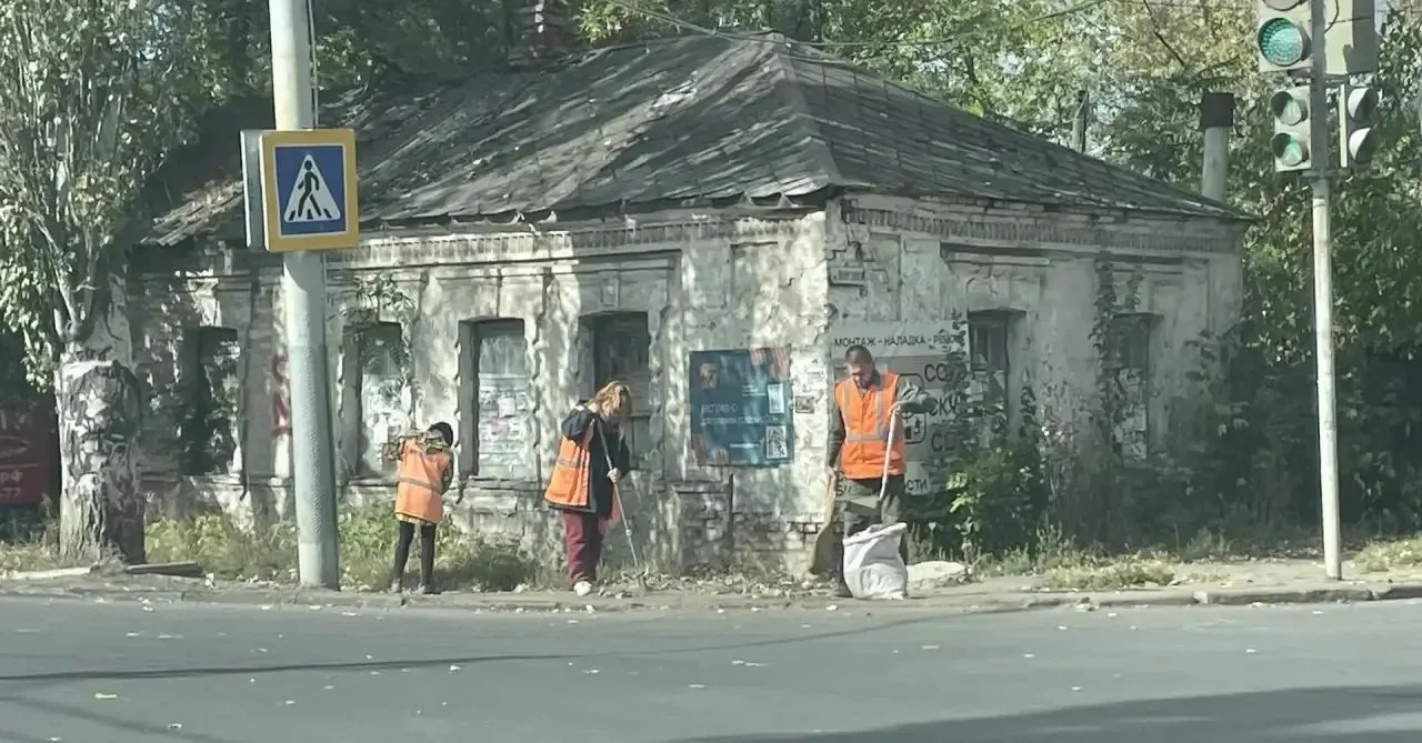 Уборка на улице Плеханова