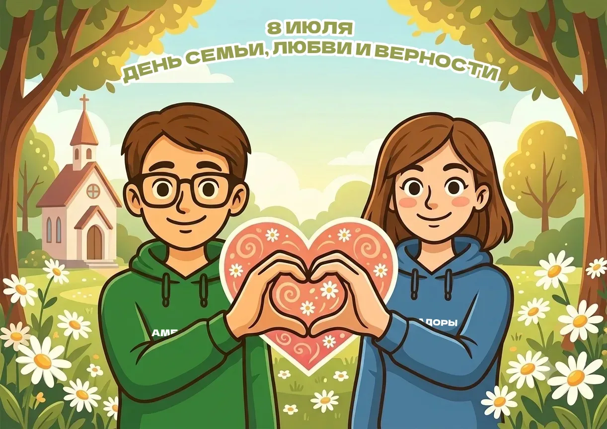 8 июля - День семьи, любви и верности!
Праздник вдохновлён историей Петра и Февронии Муромских - пар