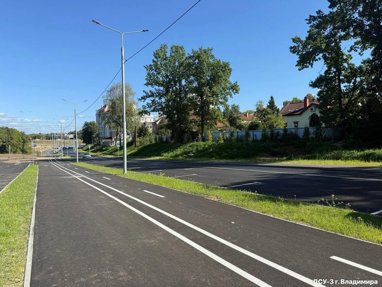 Во Владимире спустя два года завершили ремонт дороги на Пушкарской.