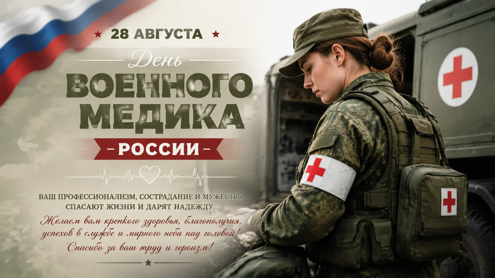 🪖🇷🇺 28 августа — День военного медика России! 🪖🇷🇺