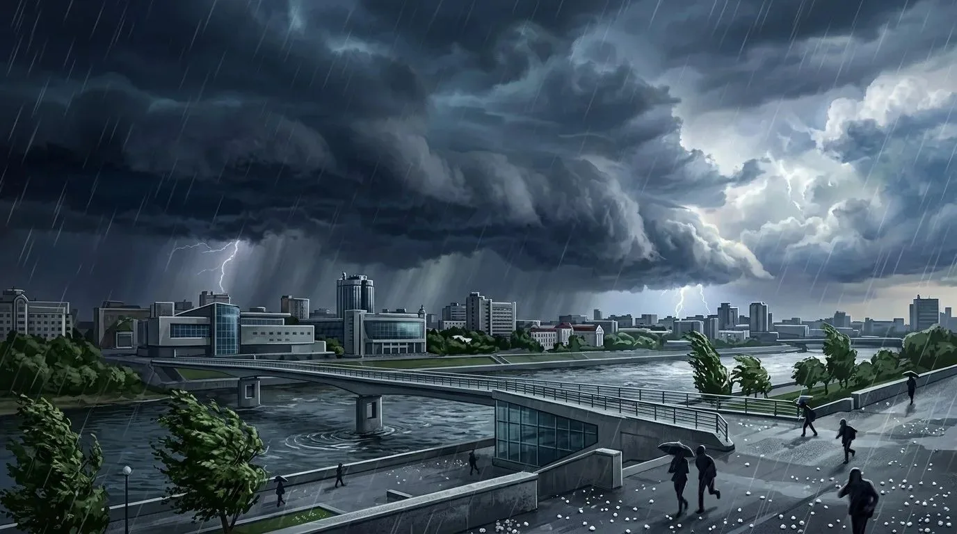🌩 В Тюменской области с 1 по 3 августа ожидается штормовая погода: дожди, грозы, град и сильный вет