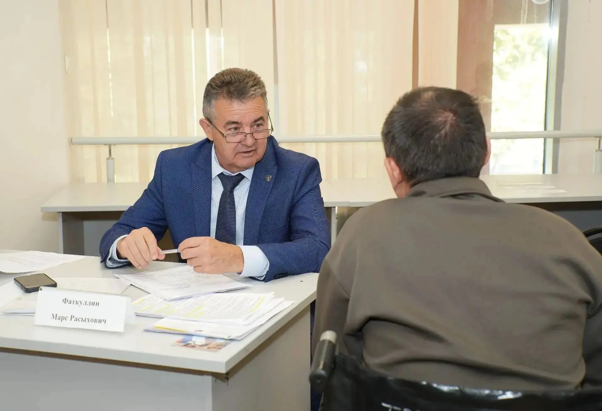В городской клинической больнице №7 имени М.Н. Садыкова участники специальной военной о...