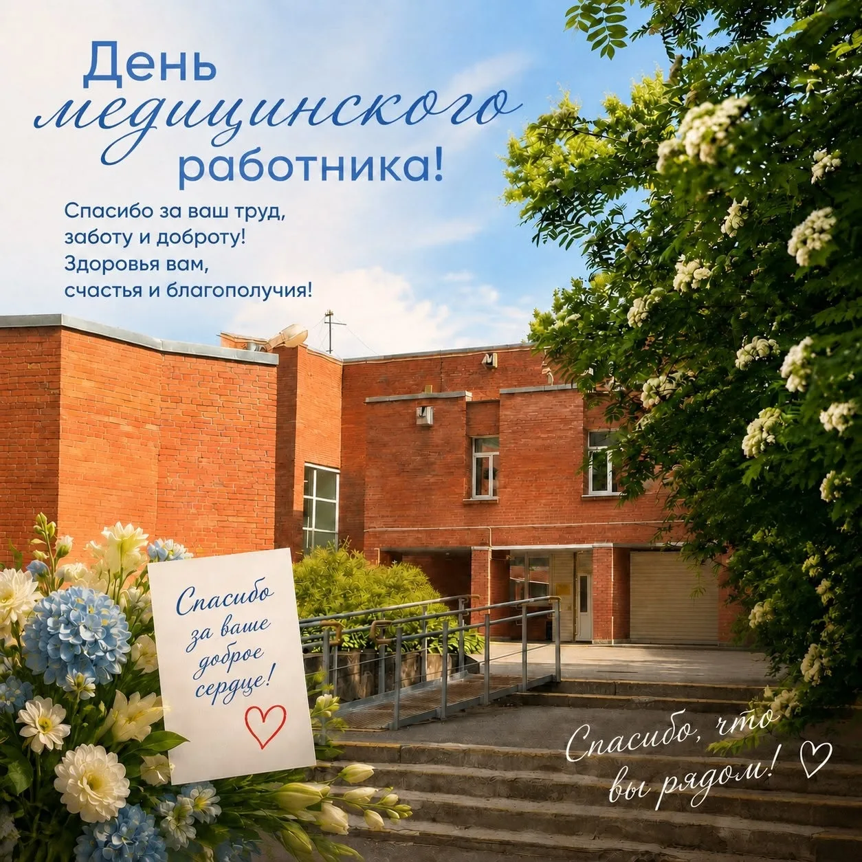 👩‍⚕‍⚕ С Днём медицинского работника! 

Дорогие врачи, медсестры, фельдшеры, акушеры, лаборанты, сан