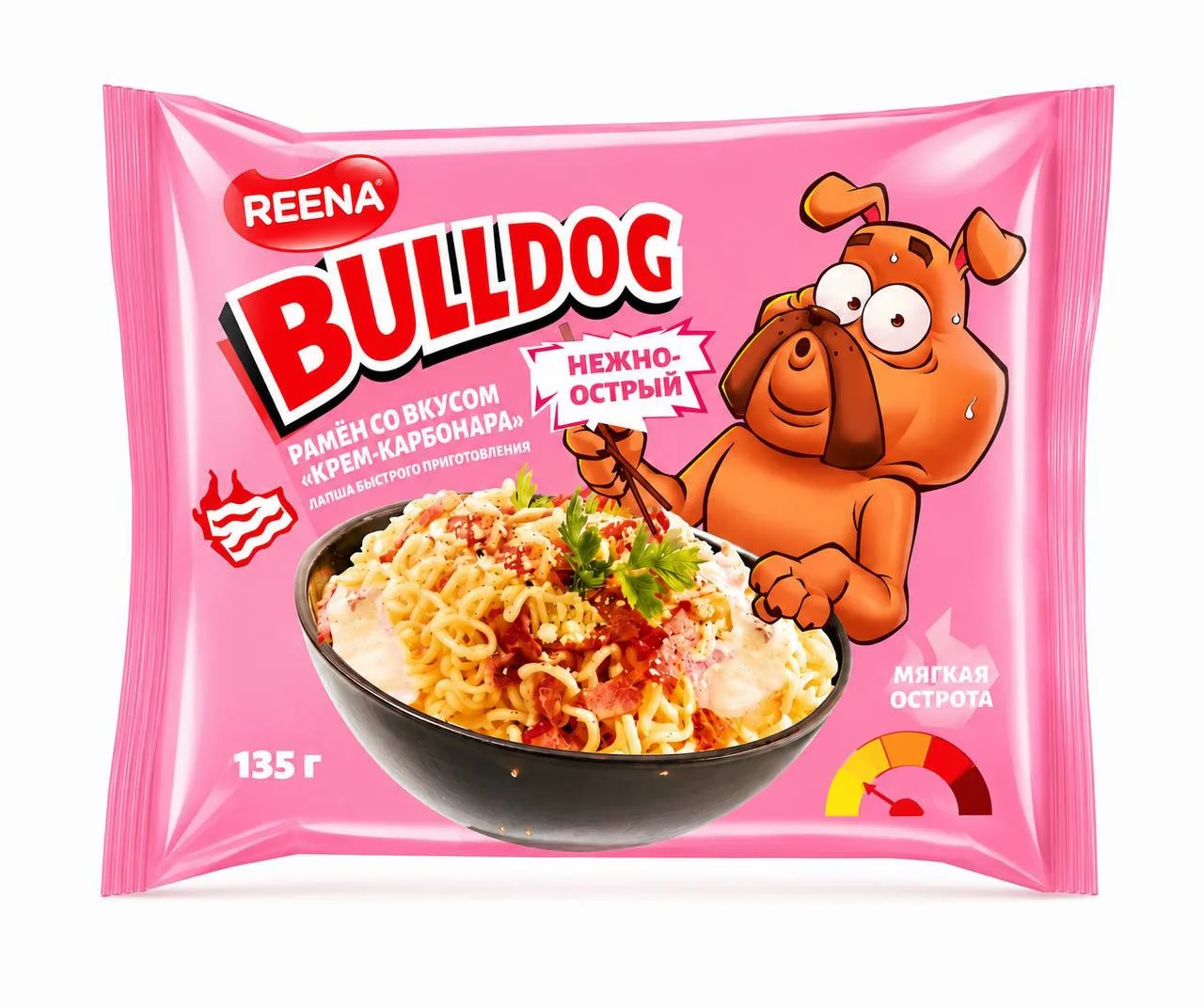 🤩 Роллтон импортозаместил лапшу Buldak и выпустил Bulldog

В линейке два вкуса: с карбонарой и сыро