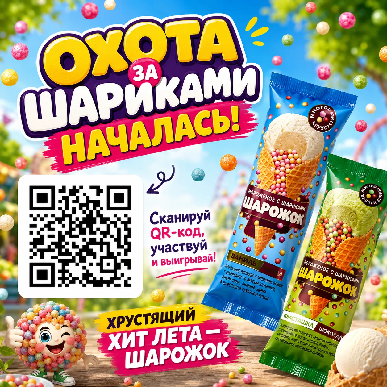 Охота за шариками началась! 🍦