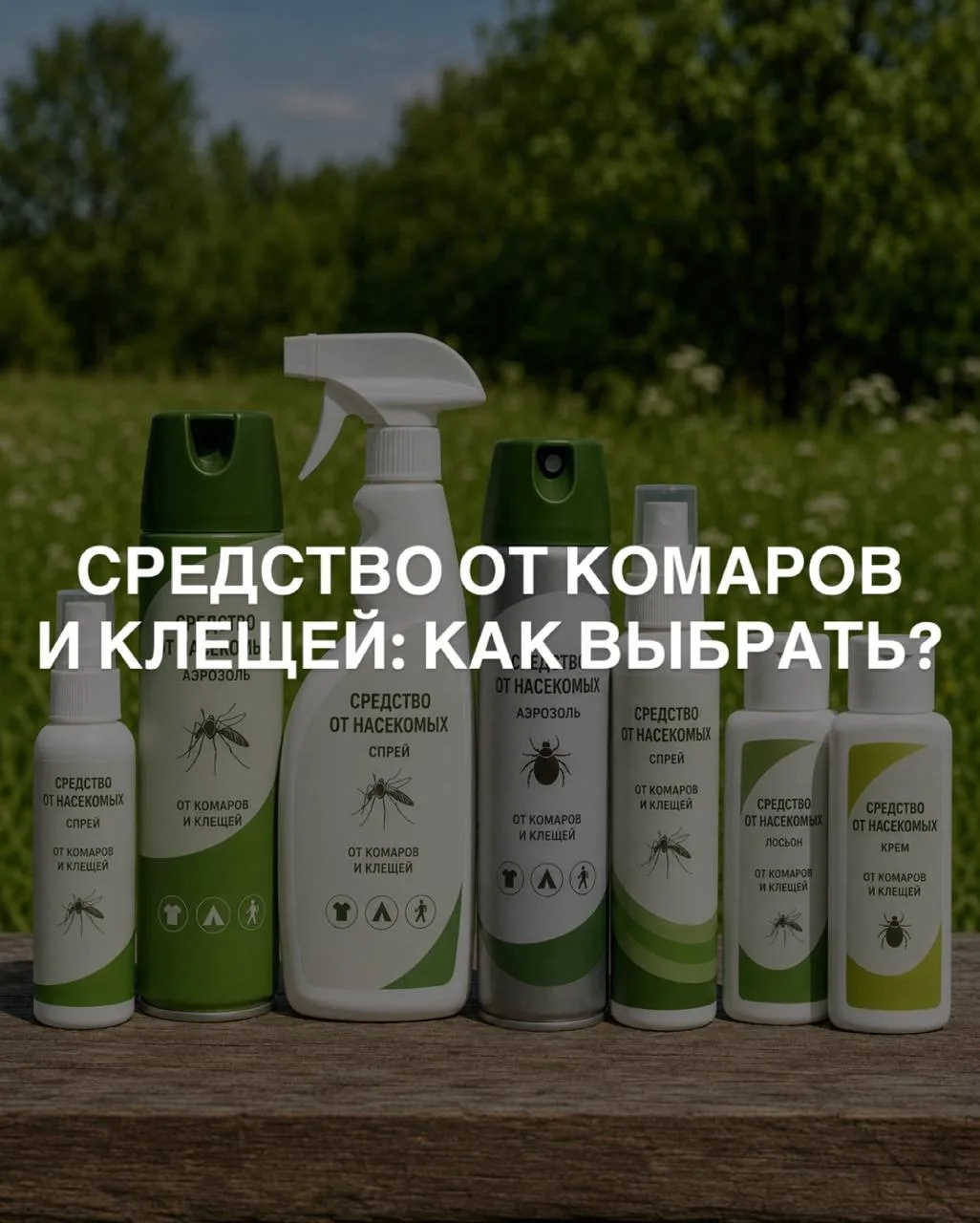 СРЕДСТВО ОТ КОМАРОВ И КЛЕЩЕЙ: КАК ВЫБРАТЬ?

Спрей, аэрозоль, крем, браслет, наклейка, «натуральная з
