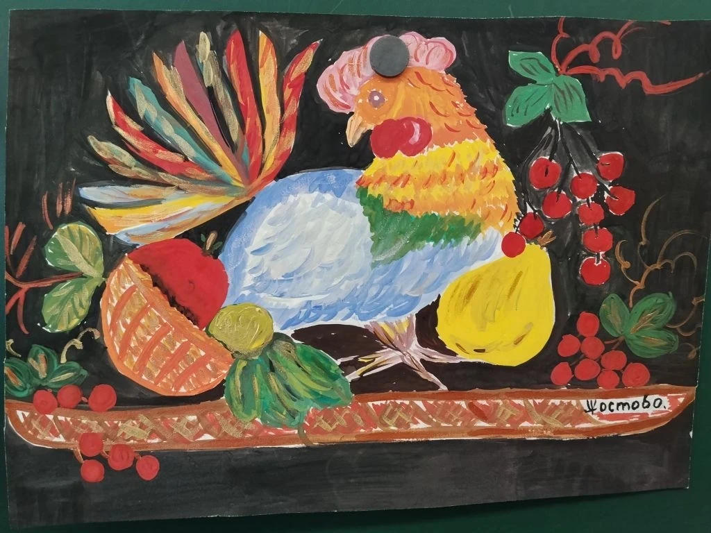 🎨  В школе прошёл мастер-класс по жостовской росписи: ребята прикоснулись к народным промыслам Подмо