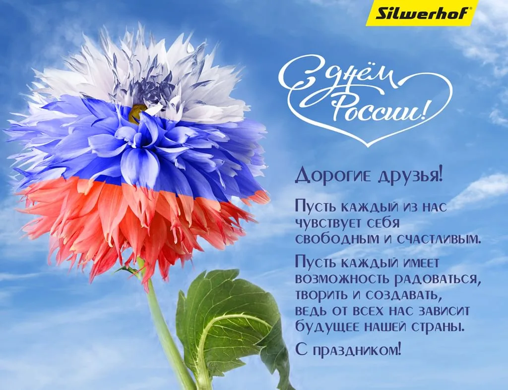С Днем России! Мира, добра, благополучия и уверенности в завтрашнем дне.