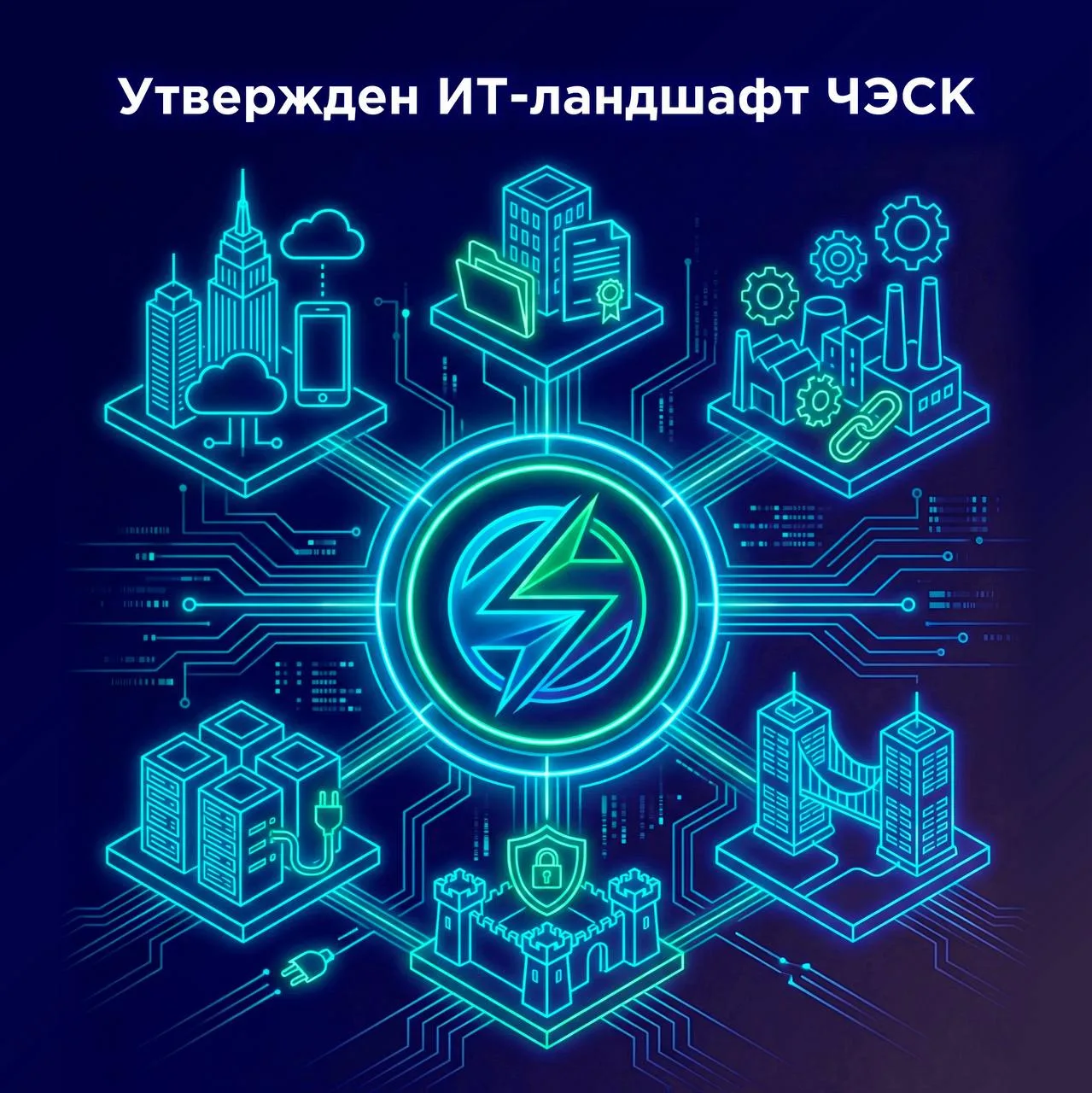 ⚡️Утверждён целевой ИТ-ландшафт ЧЭСК – решение, которое определяет, как будут развиваться цифровые с