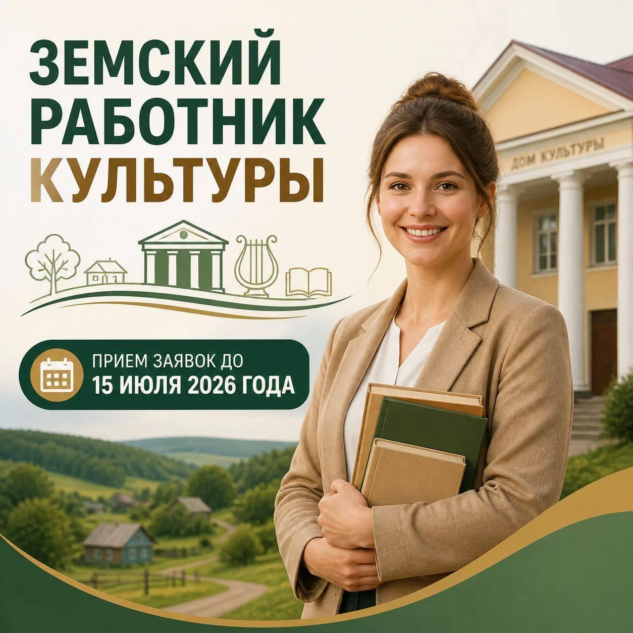Продолжается прием заявок по программе «Земский работник культуры».