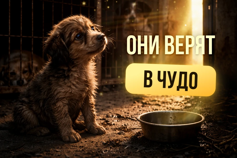 Они верят в чудо!  Друзья, каждый день в приютах тысячи кошек и собак ждут своего чуда теплого дома,