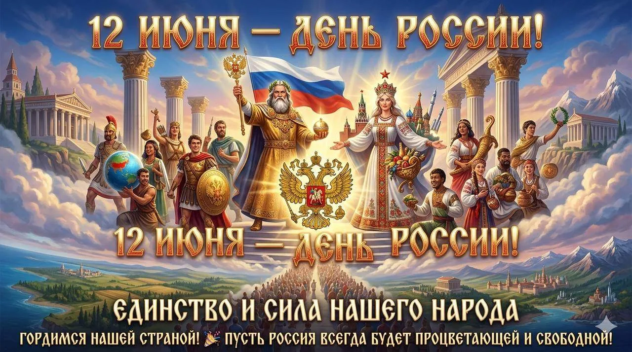 🇷🇺 12 июня — День России!
Сегодня вся страна празднует День России — главный государственный празд