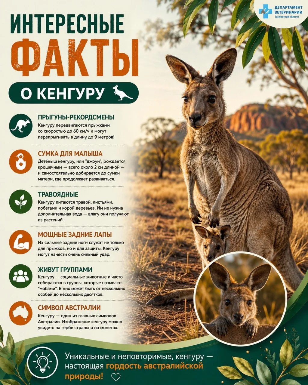Интересные факты о кенгуру